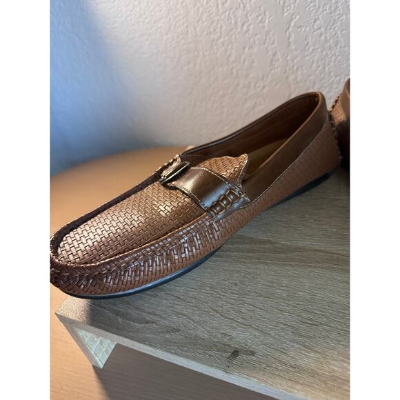 Mecca Men's Size 10 Brown Faux Leather Loafers - Picture 6 of 10